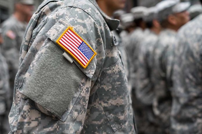 Usa,Patch,Flag,On,Soldiers,Arm